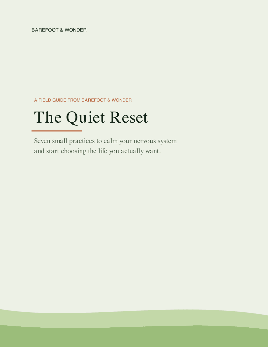 Cover of The Quiet Reset